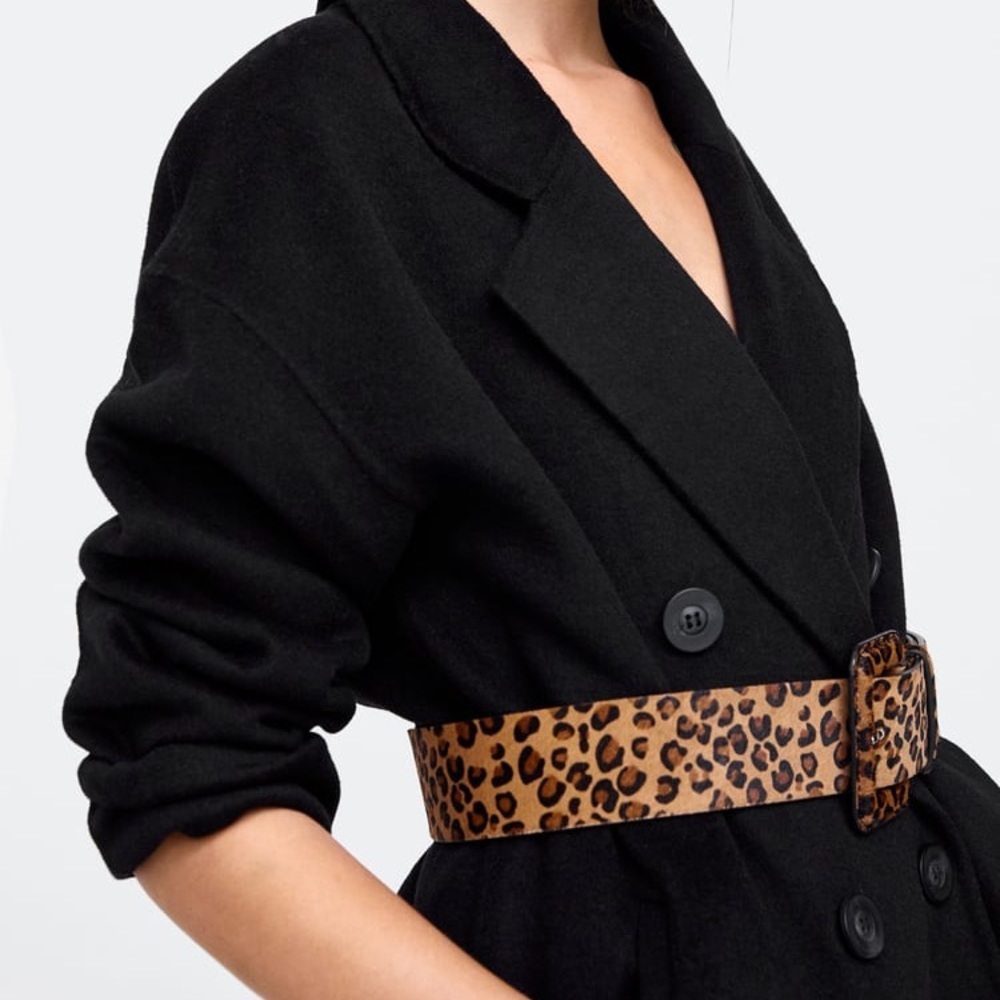 Zara animal print belt
